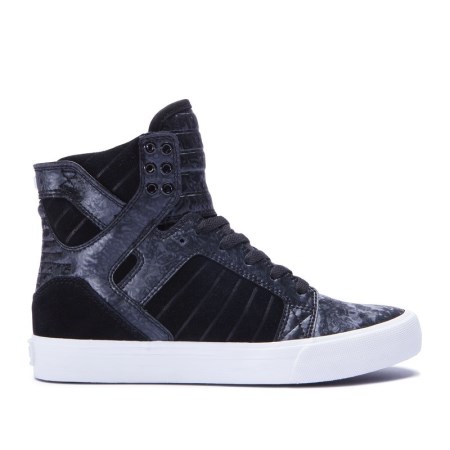 Supra Skytop Svart/Marineblå Høye Sneakers Dame [NO-1-Y261]
